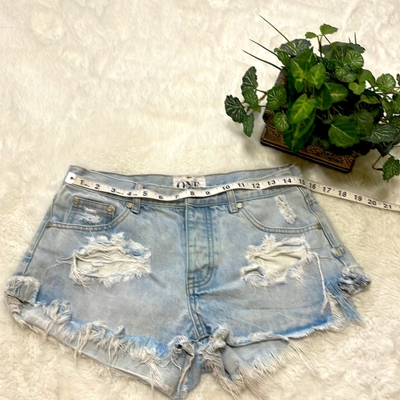 One Teaspoon Bandits Lo Waist Relaxed Shorts - Picture 6 of 10